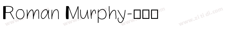 Roman Murphy字体转换